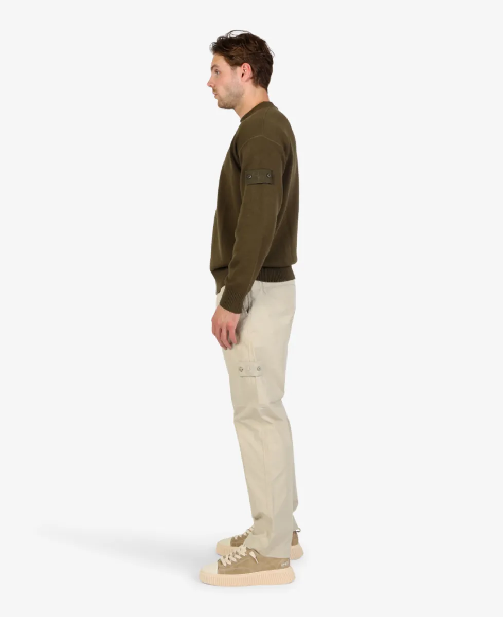 Stone Island Ghost Sweater - V0054 MILITARY GREEN 3 Stone Island Stone Island Ghost Sweater - V0054 MILITARY GREEN