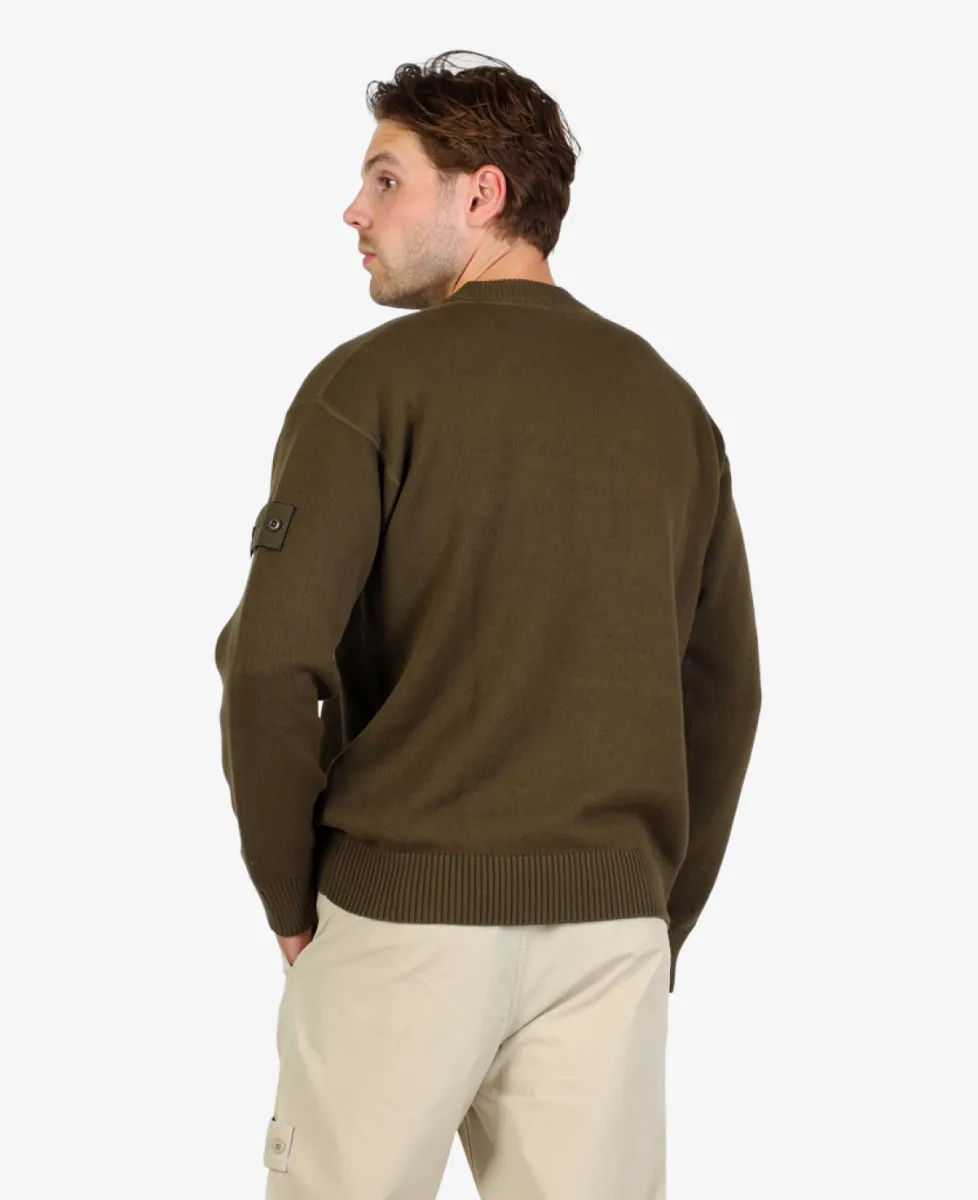 Stone Island Ghost Sweater - V0054 MILITARY GREEN 6 Stone Island Stone Island Ghost Sweater - V0054 MILITARY GREEN