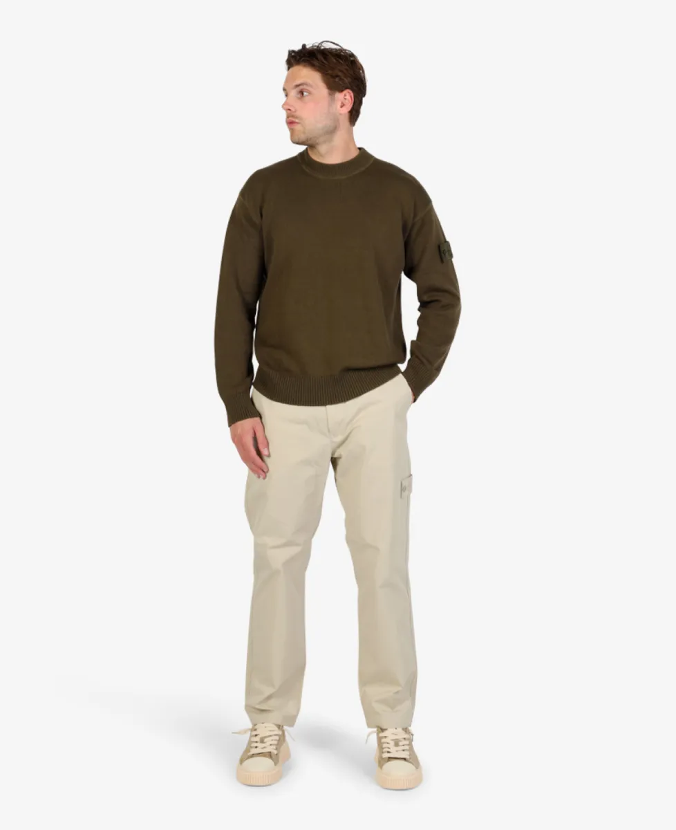 Stone Island Ghost Sweater - V0054 MILITARY GREEN 1 Stone Island Stone Island Ghost Sweater - V0054 MILITARY GREEN