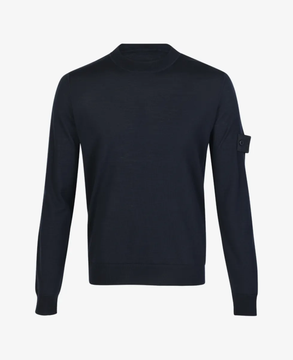 Stone Island Ghost knitted trui - V0020 NAVY BLUE 1 Stone Island Stone Island Ghost knitted trui - V0020 NAVY BLUE