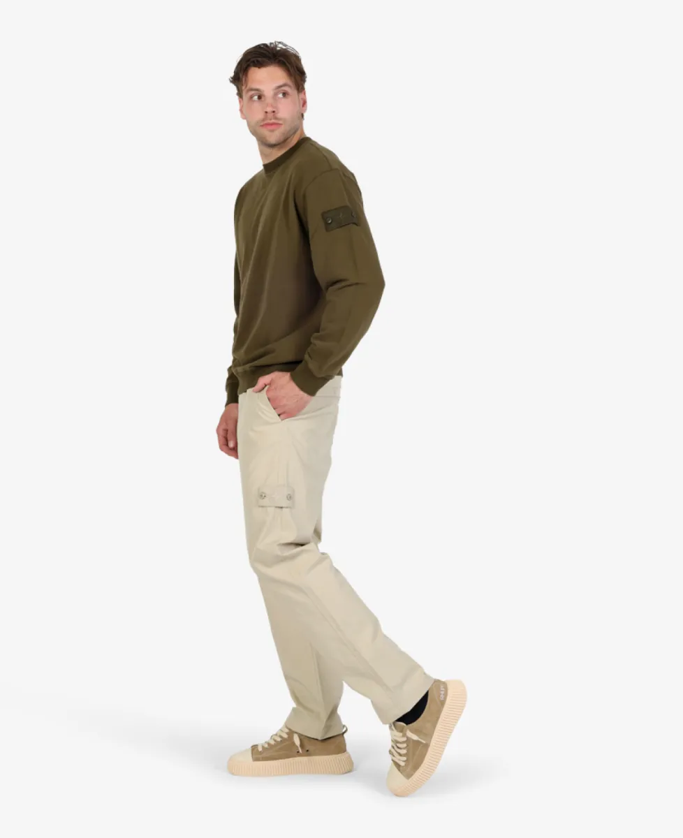 Stone Island Ghost Sweater - V0054 MILITARY GREEN 3 Stone Island Stone Island Ghost Sweater - V0054 MILITARY GREEN