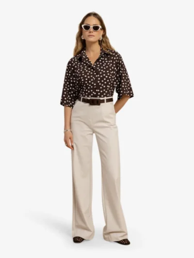 Studio Anneloes Studio Anneloes Blouse - 8717 espresso/ecru