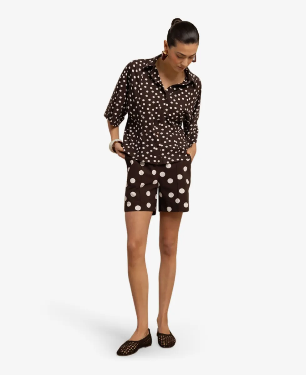 Studio Anneloes Blouse - 8717 espresso/ecru 3 Studio Anneloes Studio Anneloes Blouse - 8717 espresso/ecru