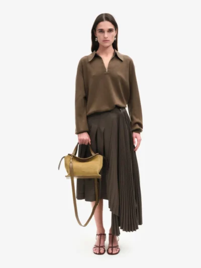 Wandler Wandler Tas - Khaki Suede