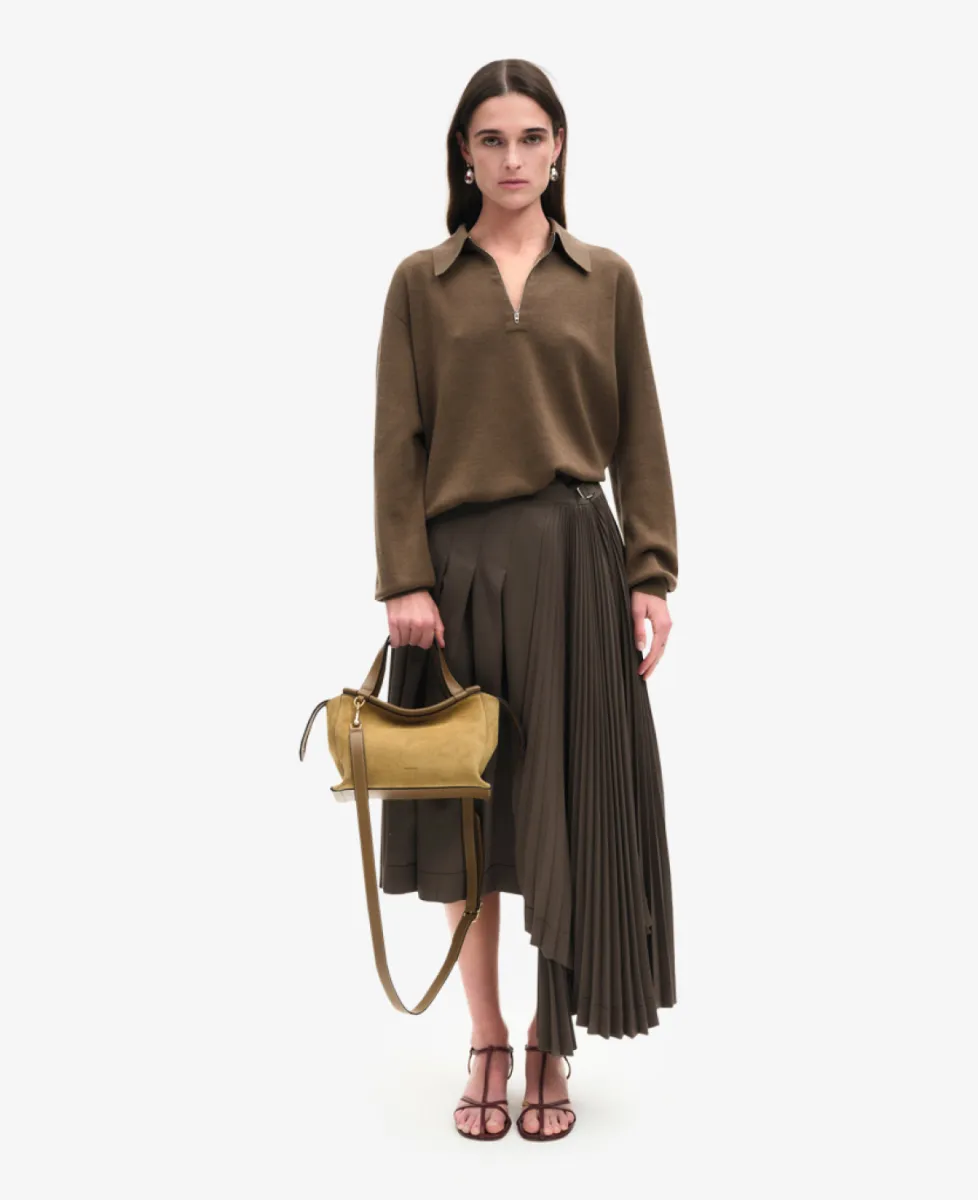 Wandler Tas - Khaki Suede 2 Wandler Wandler Tas - Khaki Suede