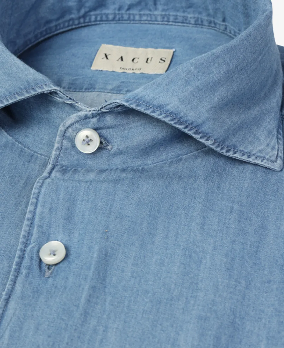 Xacus Jeans shirt - Denimblauw 6 Xacus Xacus Jeans shirt - Denimblauw