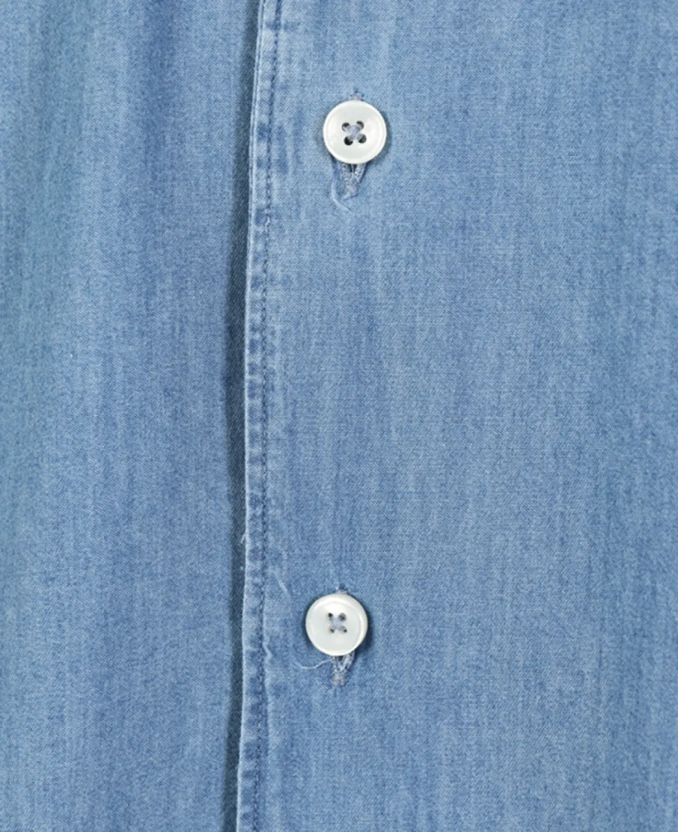 Xacus Jeans shirt - Denimblauw 7 Xacus Xacus Jeans shirt - Denimblauw