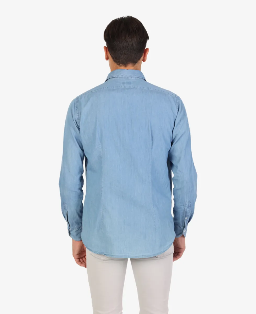 Xacus Jeans shirt - Denimblauw 9 Xacus Xacus Jeans shirt - Denimblauw