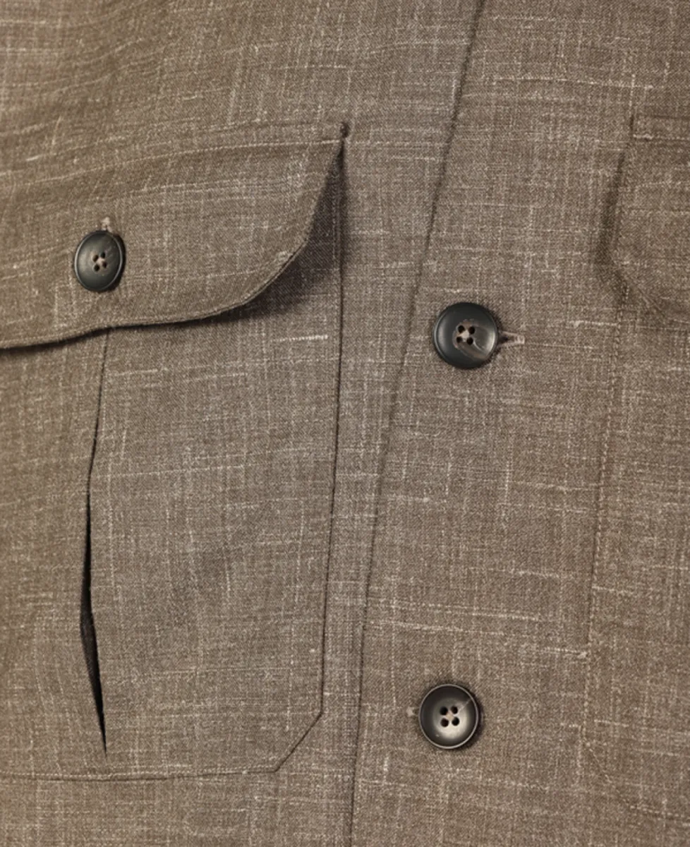 Xacus Overshirt - Taupe 4 Xacus Xacus Overshirt - Taupe