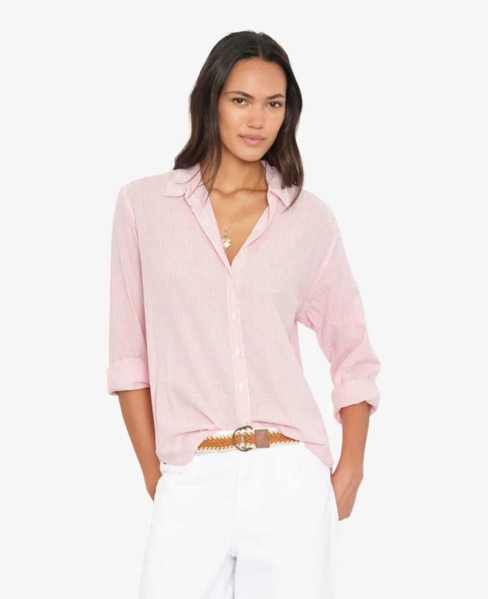 Xirena Blouse - Fruit Stripe 2 Xirena Xirena Blouse - Fruit Stripe