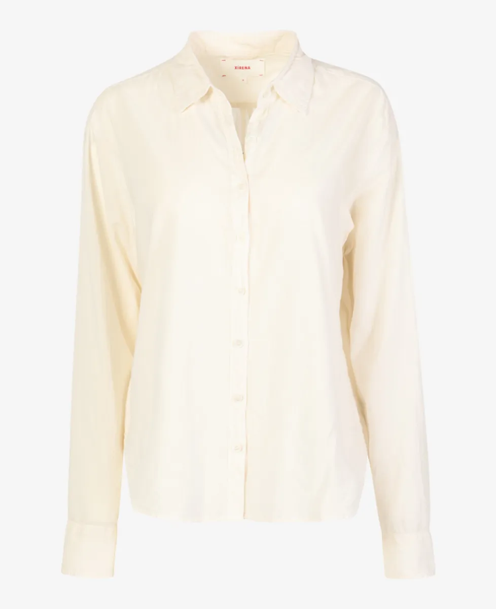 Xirena Blouse - Oysterette 1 Xirena Xirena Blouse - Oysterette