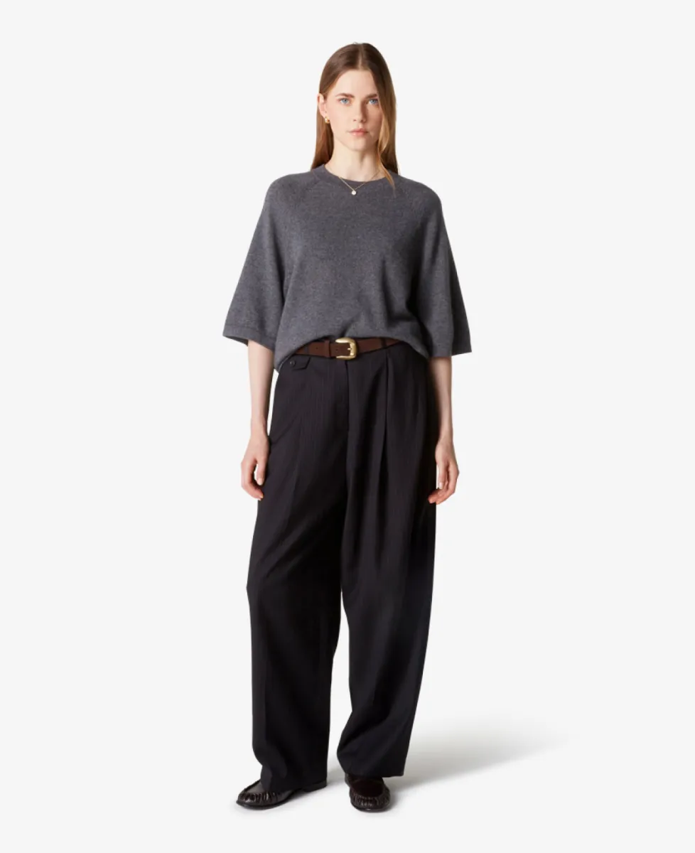 Absolut cashmere Tshirt km - Dark Grey Melange 2 Absolut cashmere Absolut cashmere Tshirt km - Dark Grey Melange
