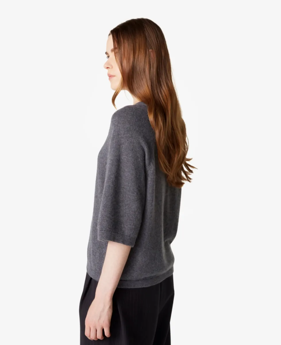Absolut cashmere Tshirt km - Dark Grey Melange 6 Absolut cashmere Absolut cashmere Tshirt km - Dark Grey Melange