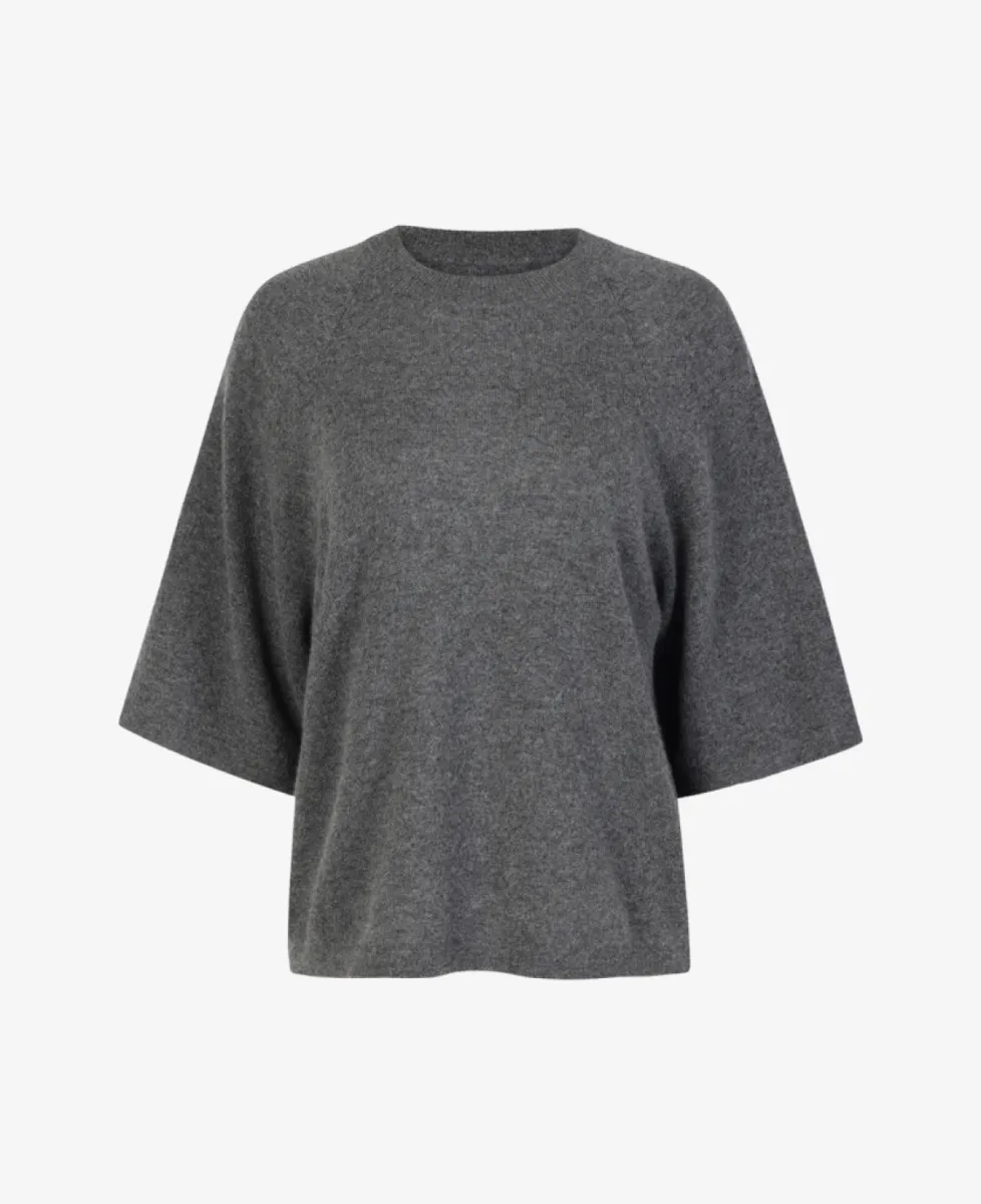 Absolut cashmere Tshirt km - Dark Grey Melange 1 Absolut cashmere Absolut cashmere Tshirt km - Dark Grey Melange