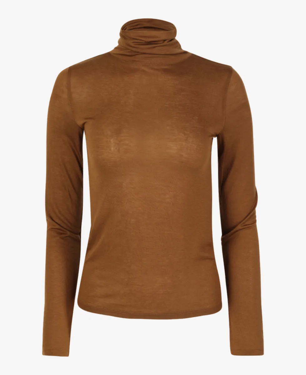 Absolut cashmere Tshirt lm - Coffee 1 Absolut cashmere Absolut cashmere Tshirt lm - Coffee