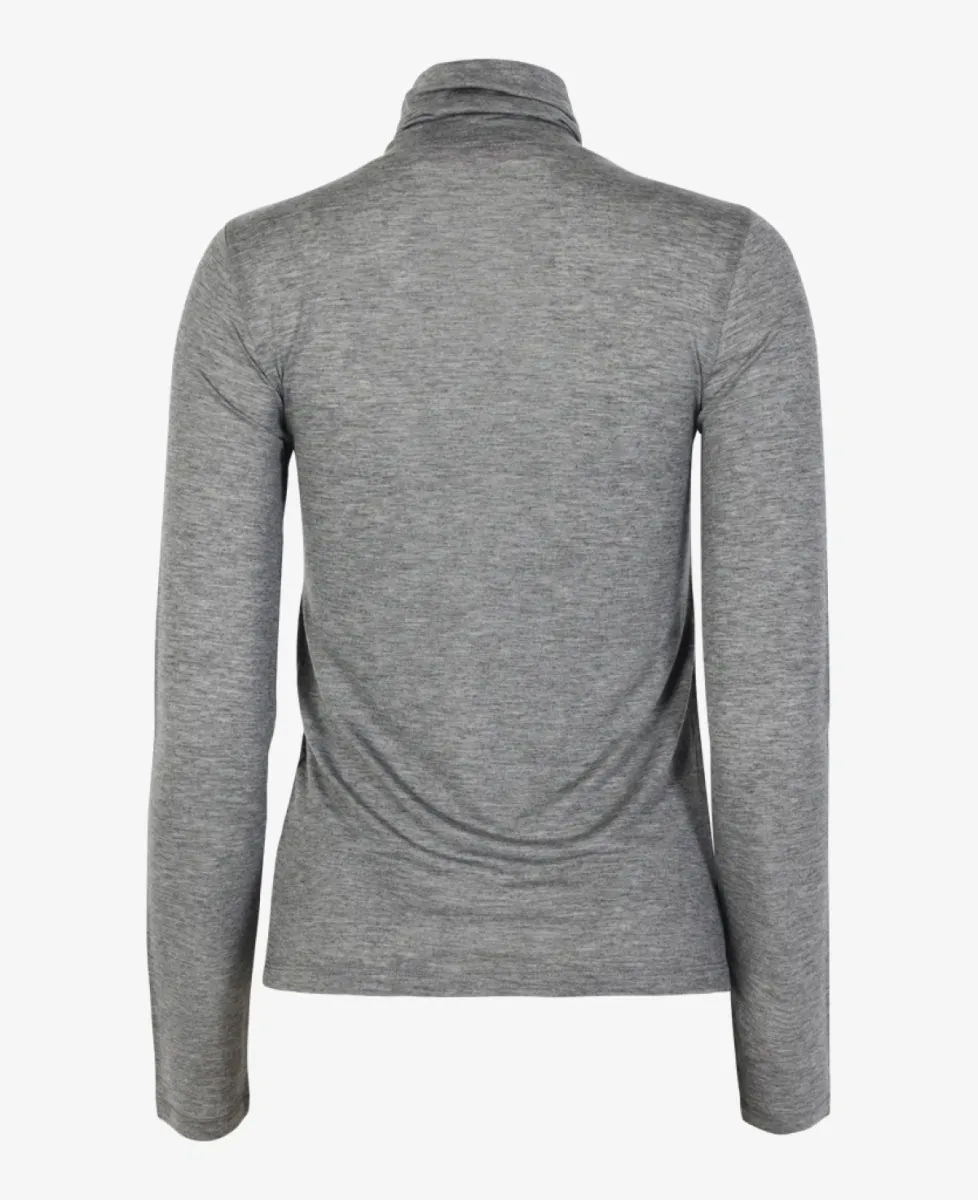 Absolut cashmere Tshirt lm - Grey Melange 4 Absolut cashmere Absolut cashmere Tshirt lm - Grey Melange