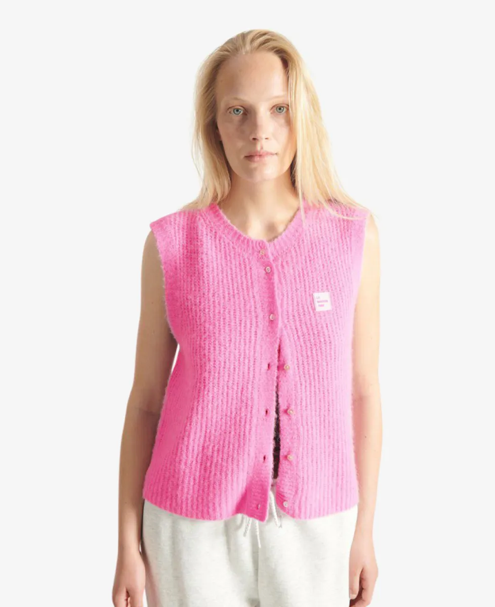 American Vintage Gilet - Rose Bubble Chine 3 American Vintage American Vintage Gilet - Rose Bubble Chine