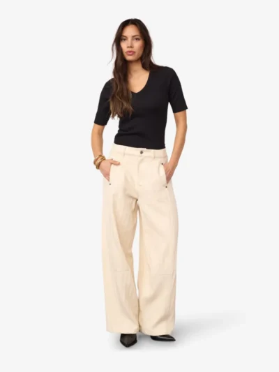 co'couture co'couture Pantalon - Creme