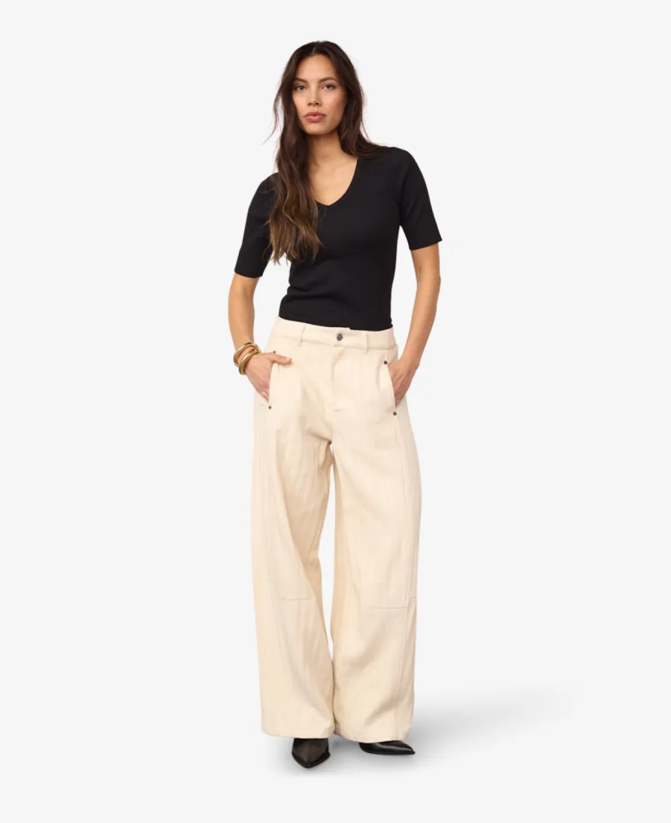 co'couture Pantalon - Creme 2 co'couture co'couture Pantalon - Creme