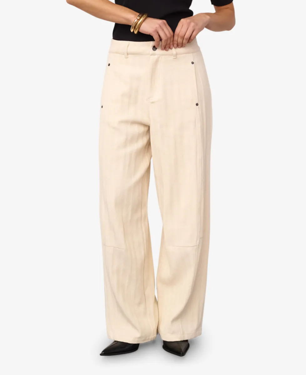 co'couture Pantalon - Creme 4 co'couture co'couture Pantalon - Creme