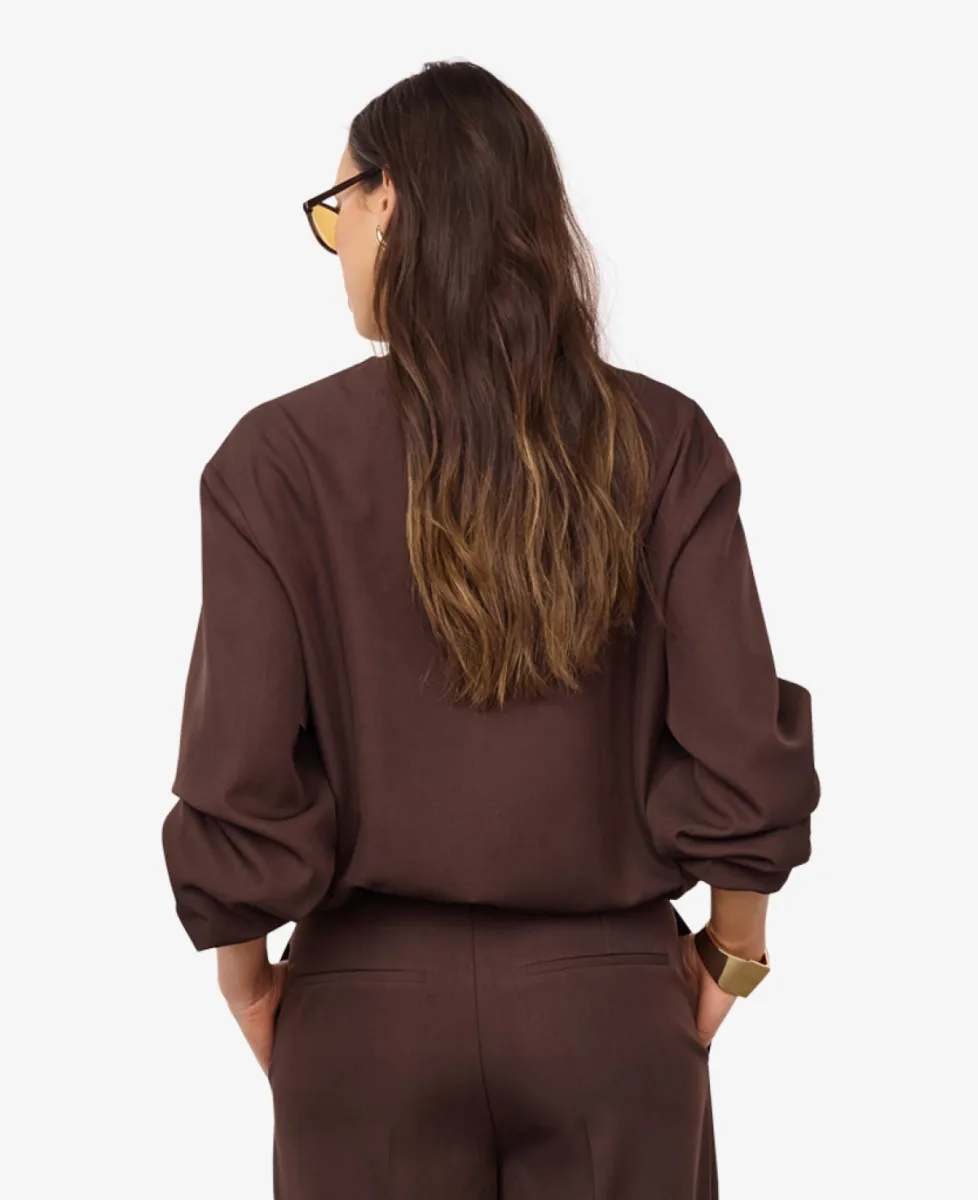 co'couture Blazer - Dark Brown 5 co'couture co'couture Blazer - Dark Brown