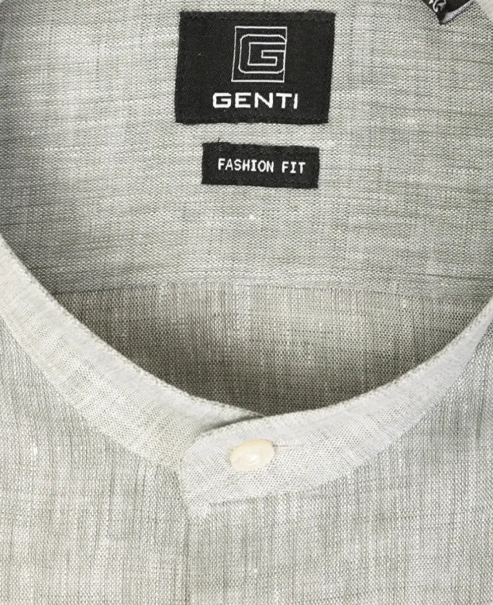 Genti Shirt linnen b - Lichtgroen 3 Genti Genti Shirt linnen b - Lichtgroen