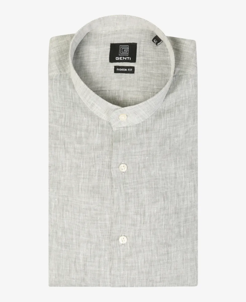 Genti Shirt linnen b - Lichtgroen 1 Genti Genti Shirt linnen b - Lichtgroen