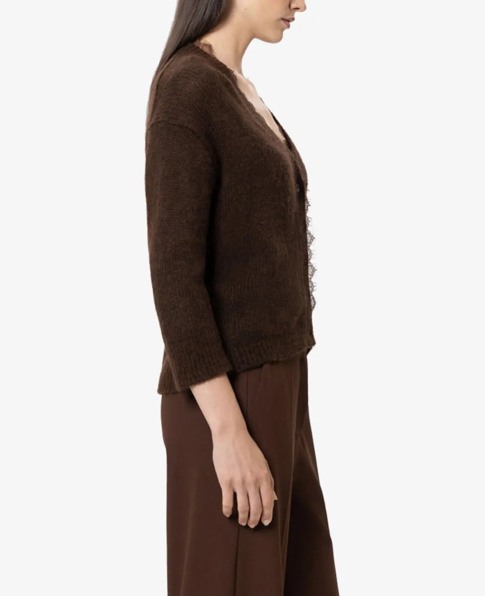 Luisa Cerano Strickjacke - marone 4 Luisa Cerano Luisa Cerano Strickjacke - marone