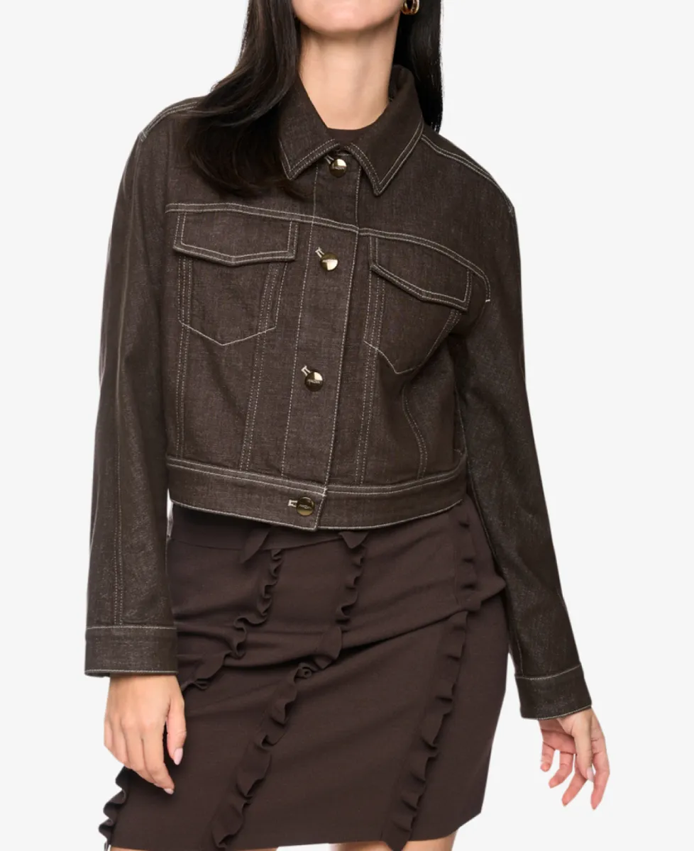Marc Cain Collections Jacke - seal brown 3 Marc Cain Collections Marc Cain Collections Jacke - seal brown