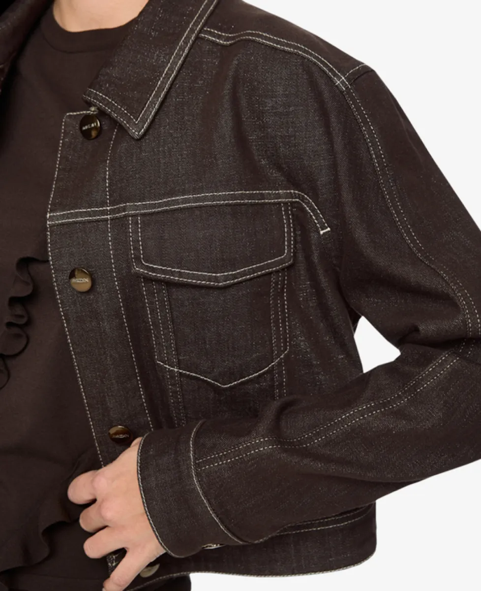 Marc Cain Collections Jacke - seal brown 4 Marc Cain Collections Marc Cain Collections Jacke - seal brown