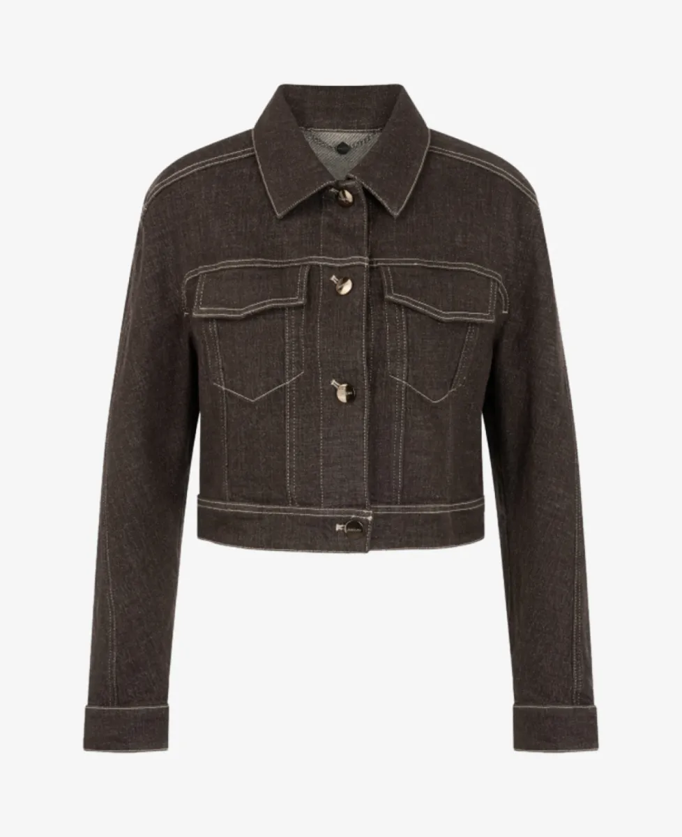 Marc Cain Collections Jacke - seal brown 1 Marc Cain Collections Marc Cain Collections Jacke - seal brown