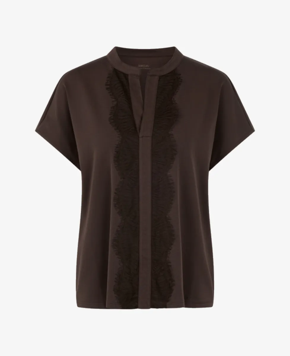 Marc Cain Collections T-Shirt - seal brown 1 Marc Cain Collections Marc Cain Collections T-Shirt - seal brown