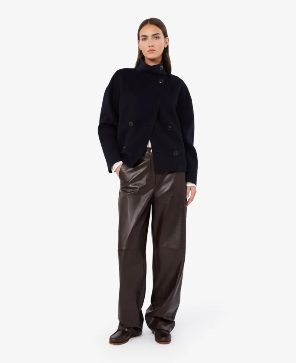 Max Mara Mantel - 006 Navy 2 Max Mara Max Mara Mantel - 006 Navy