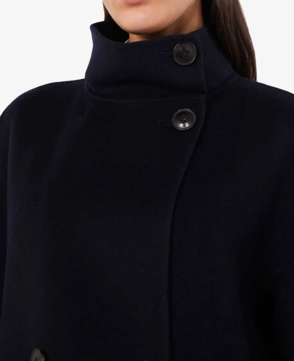 Max Mara Mantel - 006 Navy 4 Max Mara Max Mara Mantel - 006 Navy