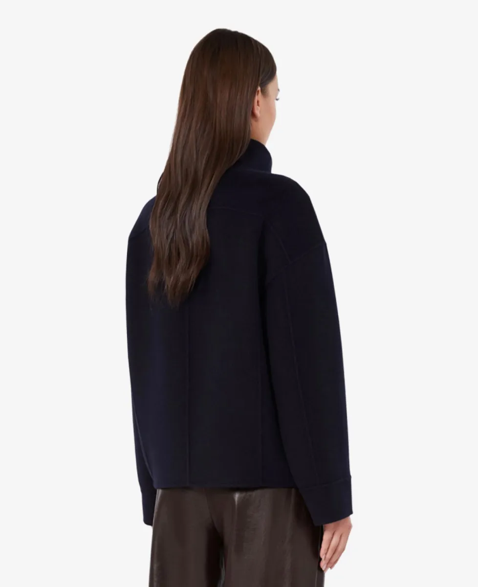 Max Mara Mantel - 006 Navy 5 Max Mara Max Mara Mantel - 006 Navy