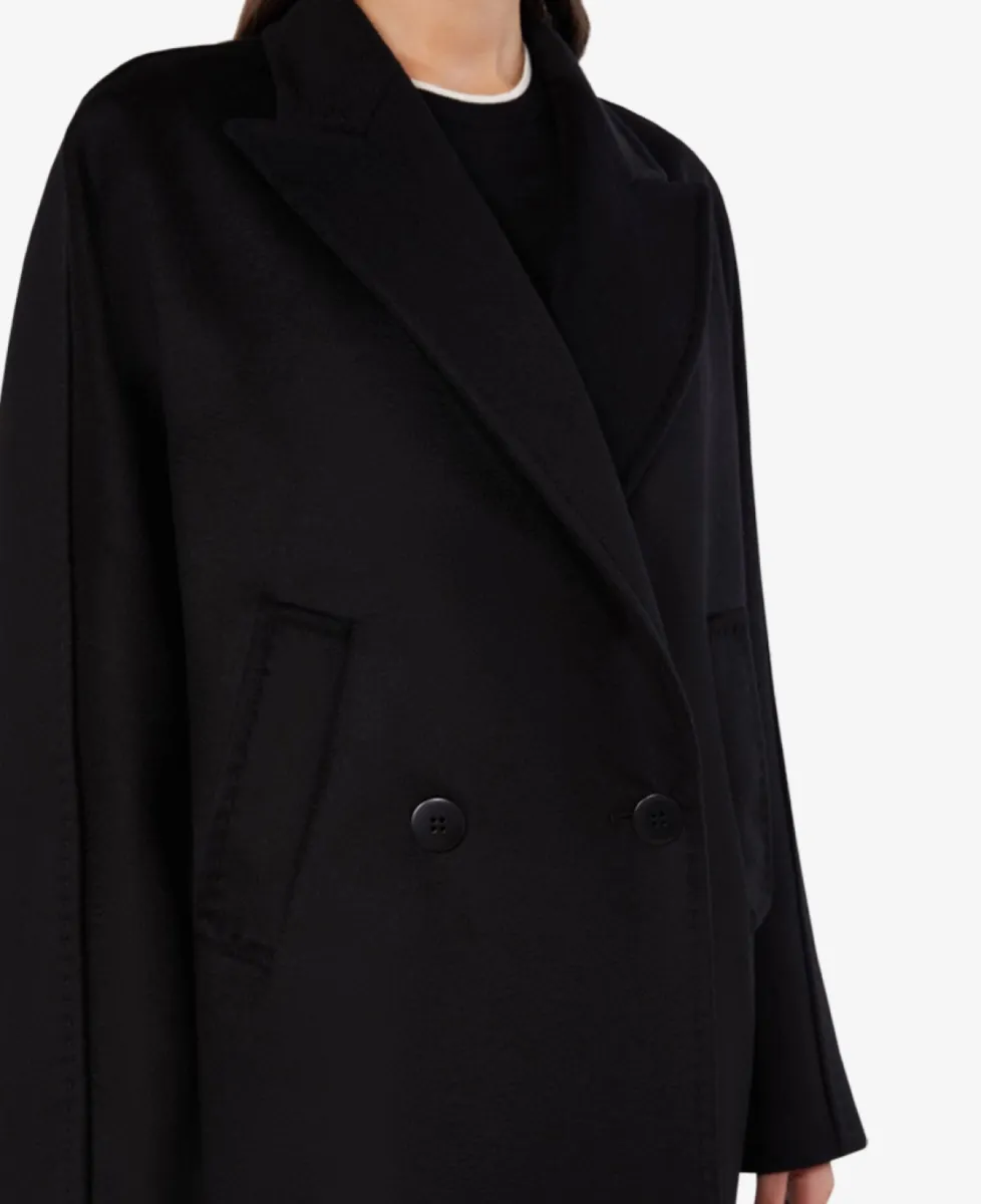 Max Mara Mantel - 013 Black 4 Max Mara Max Mara Mantel - 013 Black
