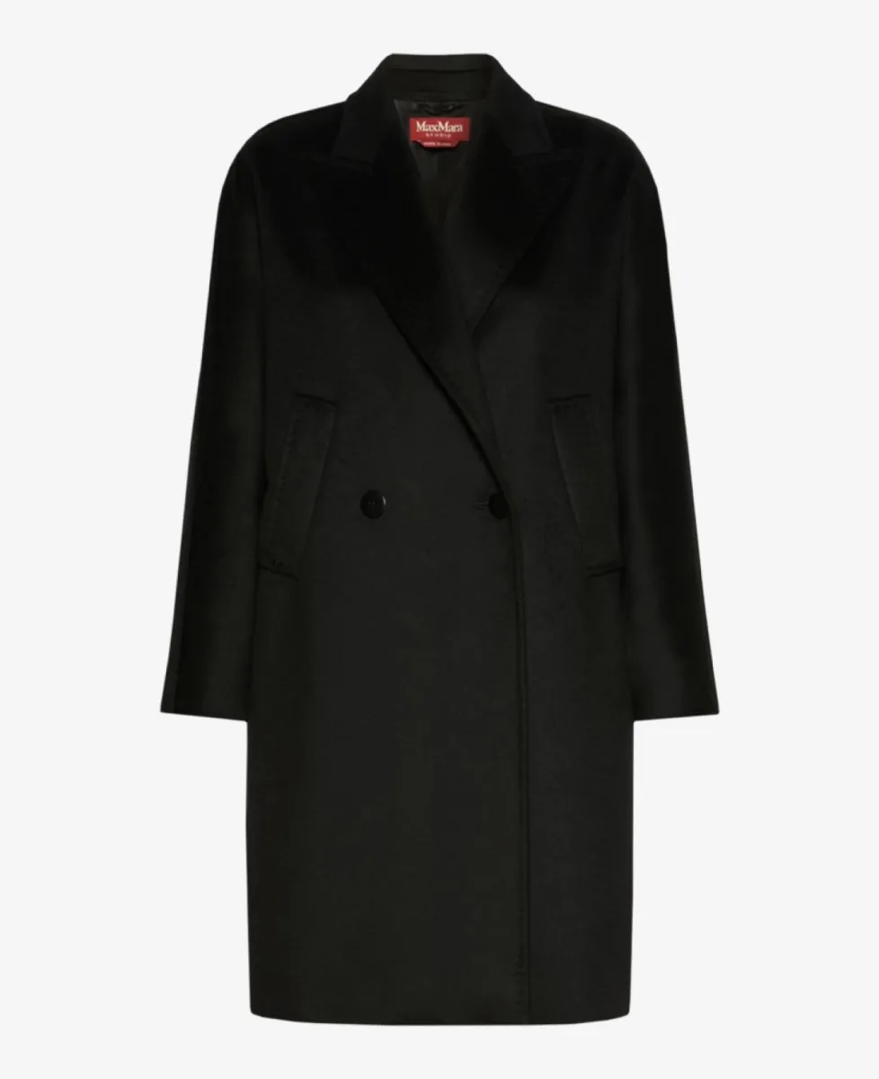 Max Mara Mantel - 013 Black 1 Max Mara Max Mara Mantel - 013 Black