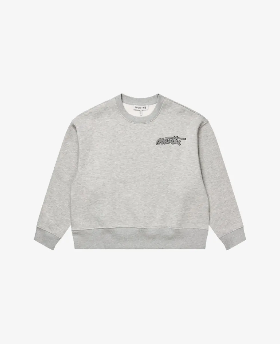 Munthe Sweater - 80 light grey 1 Munthe Munthe Sweater - 80 light grey