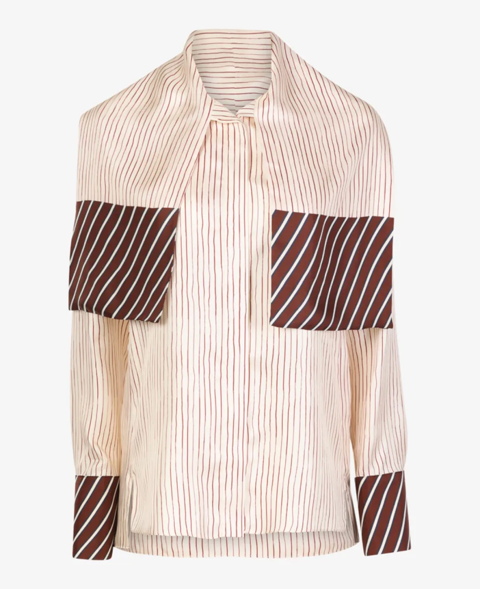 NATAN Blouse - 102 BLANC CASSE 1 NATAN NATAN Blouse - 102 BLANC CASSE