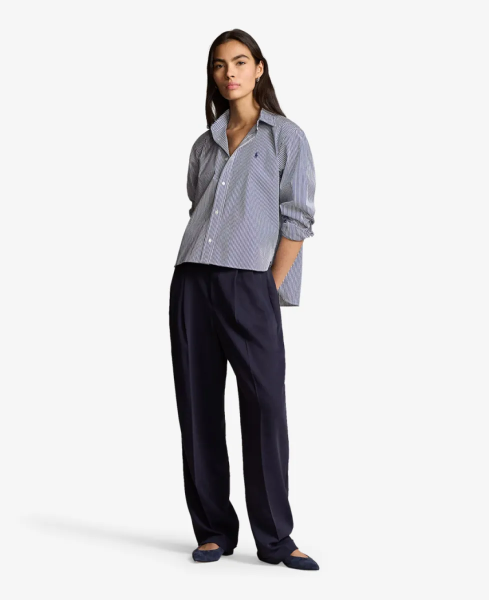 Ralph Lauren Blouse - 1322 WHITE/ FALL ROYAL 2 Ralph Lauren Ralph Lauren Blouse - 1322 WHITE/ FALL ROYAL
