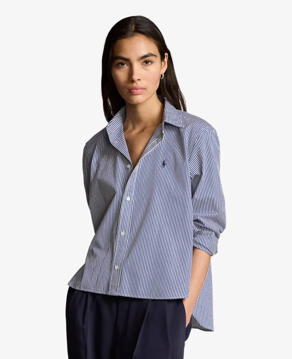 Ralph Lauren Blouse - 1322 WHITE/ FALL ROYAL 3 Ralph Lauren Ralph Lauren Blouse - 1322 WHITE/ FALL ROYAL