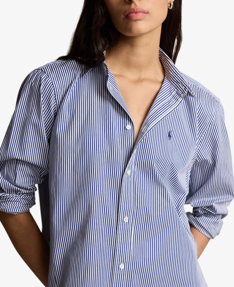 Ralph Lauren Blouse - 1322 WHITE/ FALL ROYAL 4 Ralph Lauren Ralph Lauren Blouse - 1322 WHITE/ FALL ROYAL