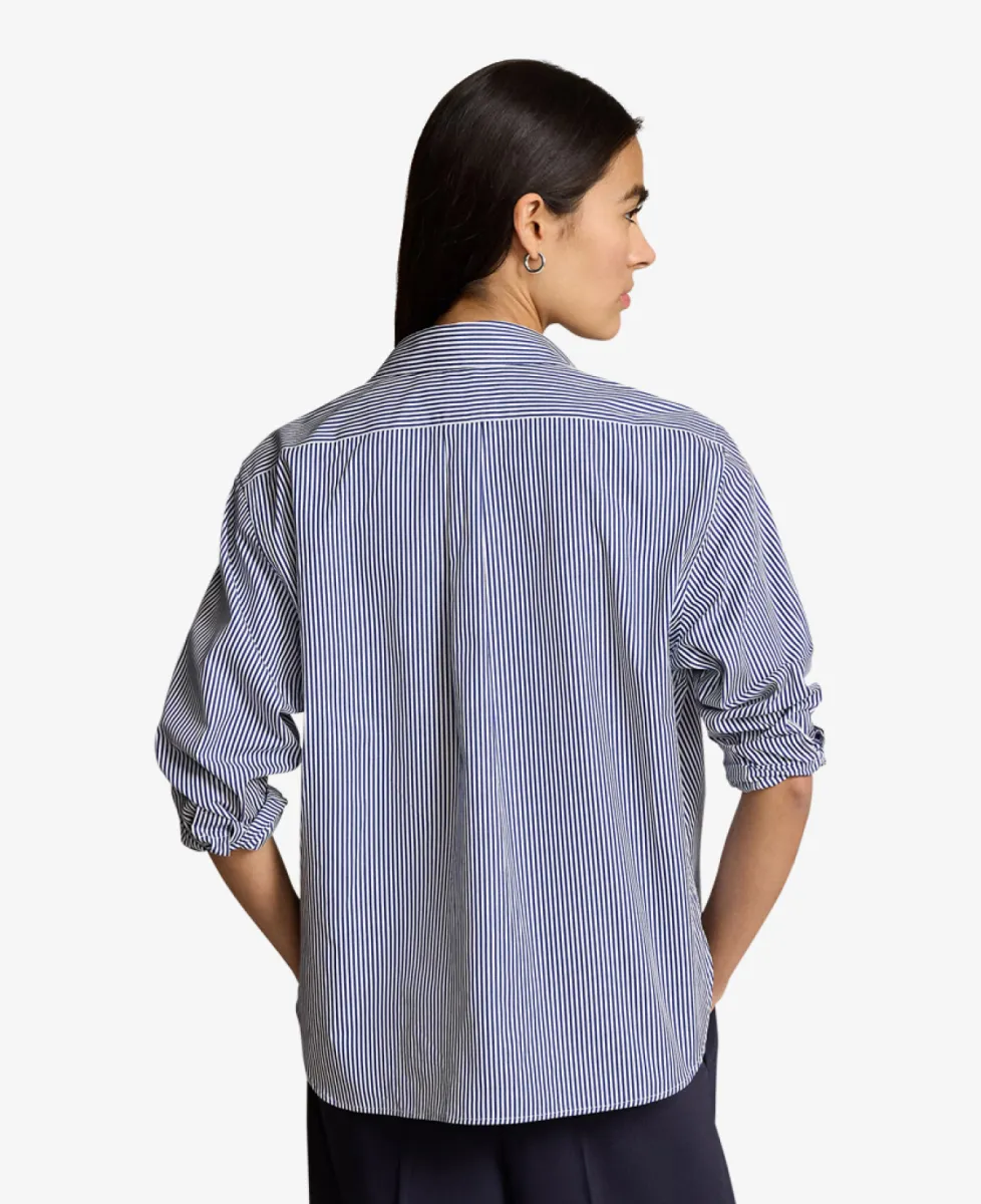 Ralph Lauren Blouse - 1322 WHITE/ FALL ROYAL 5 Ralph Lauren Ralph Lauren Blouse - 1322 WHITE/ FALL ROYAL