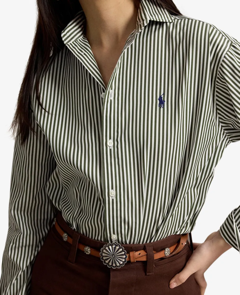 Ralph Lauren Blouse - 1936 CLASSIC DRAB-WHITE 4 Ralph Lauren Ralph Lauren Blouse - 1936 CLASSIC DRAB-WHITE