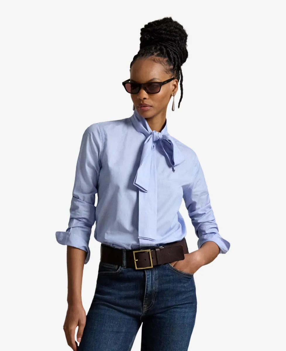 Ralph Lauren Blouse - MEDIUM BLUE 3 Ralph Lauren Ralph Lauren Blouse - MEDIUM BLUE