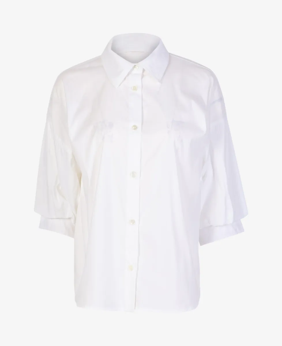 Repeat Blouse - 1001 White 1 Repeat Repeat Blouse - 1001 White