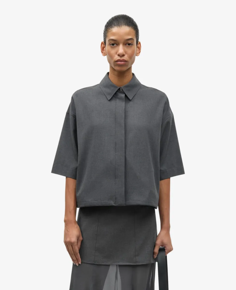 Samsoe Samsoe Blouse - Grijs 3 Samsoe Samsoe Samsoe Samsoe Blouse - Grijs