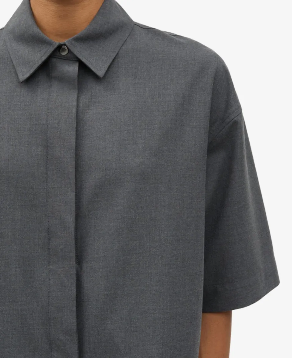 Samsoe Samsoe Blouse - Grijs 4 Samsoe Samsoe Samsoe Samsoe Blouse - Grijs