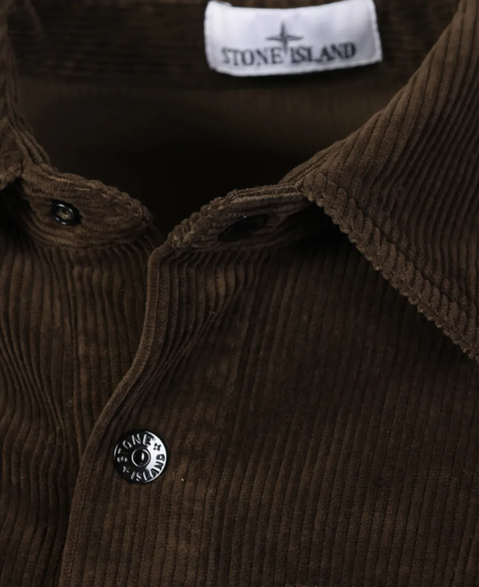 Stone Island Overshirt rib - V0078 COAL GREY 3 Stone Island Stone Island Overshirt rib - V0078 COAL GREY