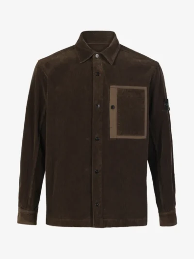 Stone Island Stone Island Overshirt rib - V0078 COAL GREY